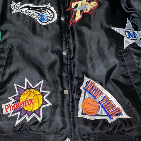 ❌SOLD❌ Rare Vintage NBA Bomber Varsity Jacket - Picture 4 of 7